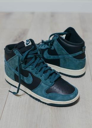 Кроссовки nike dunk hi retro prm "faded spruce"2 фото