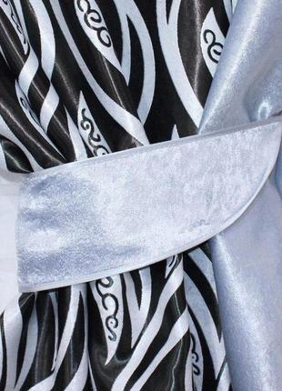 Комбіновані готові штори з тканини блекаут8 фото