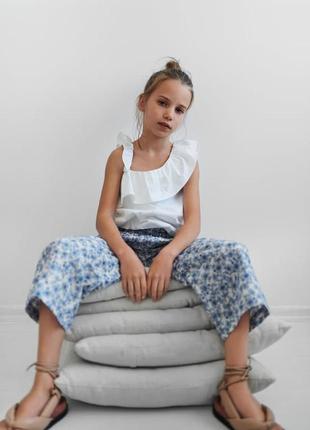 Кюлоты,летние брючки zara цветочный принт 11-12 лет