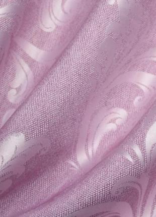 Комплект (2шт. 1,5х2,7м) штор із тканини льон рогожка, колекція "лілія". колір ліловий9 фото