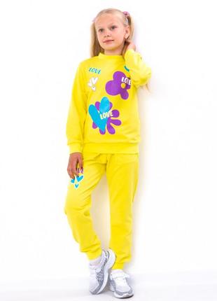 Яркий стильный спортивный костюм в цветы, удобный костюм для девочки, красивый спортивный костюм для девчонки1 фото