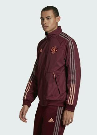 Куртка ветровка adidas mufc anthem jkt3 фото