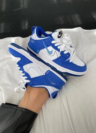 Унисекс кроссовки nike sb dunk low disrupt 2 “university blue” топ качества 🔥🔝