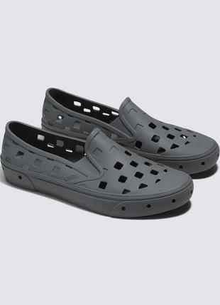 Слипоны vans slip-on trk pewter кеды на лето под кроксы crocs коралки