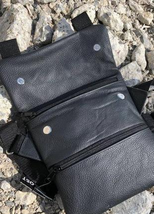 Качественная тактическая сумка с кобурой, мужская сумка черная из кордура мессенджер, тактический мессенджер4 фото