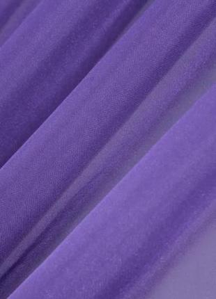 Комплект декоративних штор в вітальню, спальню з шифону. колір фіолетовий з бузковим4 фото