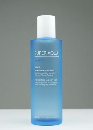 Увлажняющий тонер missha super aqua ice tear toner,180 мл1 фото