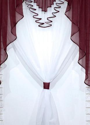 Кухонная занавесь, ламбрекен и тюль