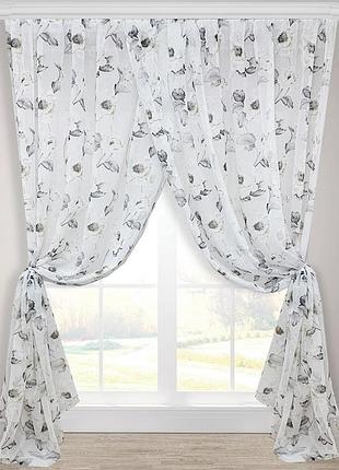 Комплект штор з льону