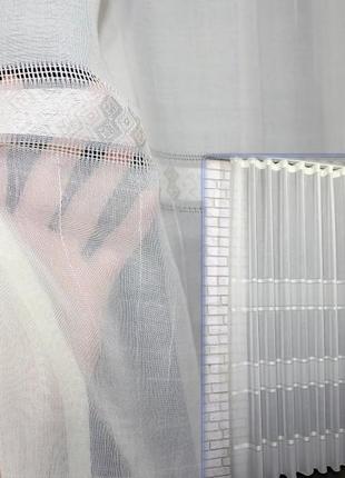 Тюль льон "грація". колір бежевий