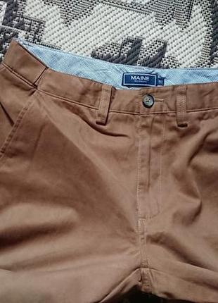 Фирменные английские легкие летние демисезонные хлопковые брюки maine(deberhams),новые,размер 32.5 фото