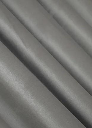 Тканина для штор оксамит. колір сірий