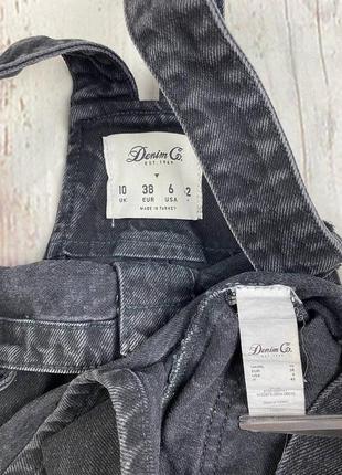 Джинсове плаття сарафан жіноче чорного кольору легкий літній denim co5 фото