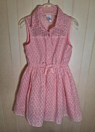 Детское платье розовое для девочки 2-4года, 92-98см.красивое детское платье для девочки 2-3 года,92-98см .