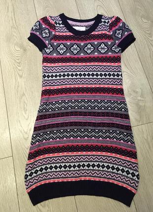 Вязаное тёплое платье h&m