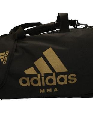 Сумка-рюкзак (2 в 1) с золотым логотипом mma | черный | adidas cc052mma