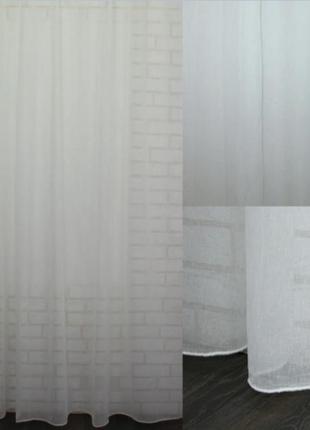 Тюль "лён". цвет белый (2,3*2,7м)