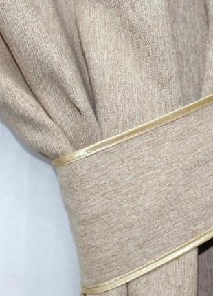 Светонепроницаемая ткань блэкаут "амели", цвет темный беж