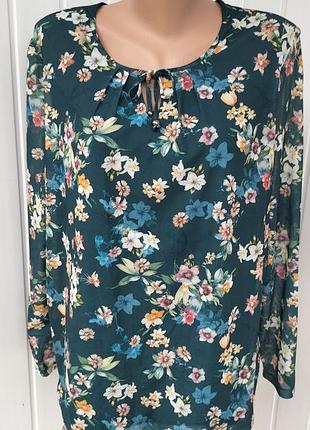 Блузка квітковий принт