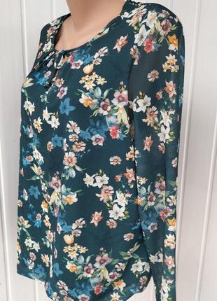 Блузка цветочный принт2 фото