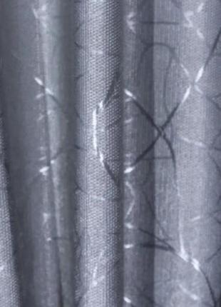 Шторна тканина льон блекаут рогожка, колекція "савана". колір сірий1 фото