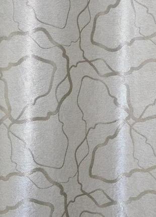 Штори (2шт. 1х2,8м) з тканини блекаут. колір бежевий10 фото