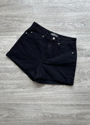 Чорні джинсові шорти denim co