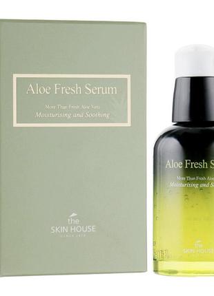 Зволожуюча і заспокійлива сироватка з екстрактом алое the skin house aloe fresh serum, 50 мл
