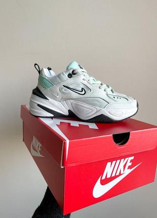 Женские кроссовки nike m2k tekno white mint 36-37-38-39-40