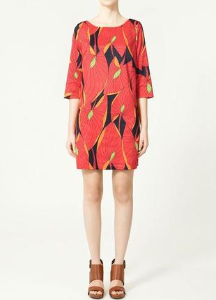 Яркое платье zara