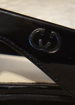 Очаровательные черные лакированные босоножки gerry weber германия 40 р. 26,5 см.6 фото