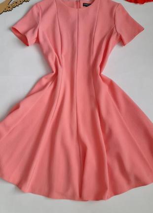 Короткое вечернее розовое платье 44 46 размер новое3 фото
