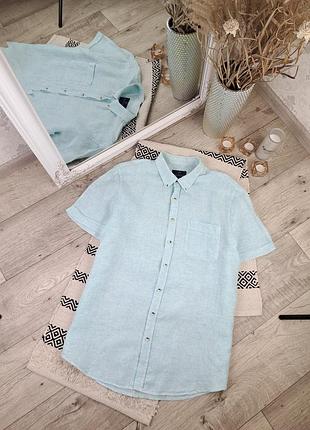 Брендовая стильная льняная рубашка canda c&a🕊