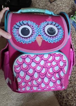 Рюкзак для девочки розовый сова smart