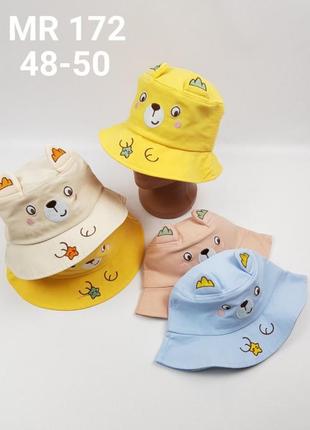 Детская панама с резинкой собачка