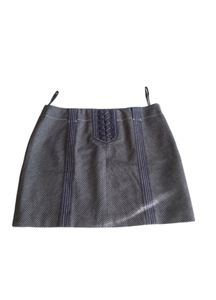 Джинсовая юбка с люверсами karen millen юбка размер 12/l1 фото