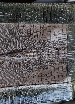 Сумка дизайнерская с крокодилом