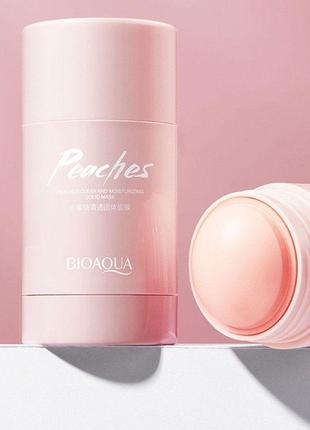 Твёрдая маска bioaqua с экстрактом персика и мёда, для глубокого очищения и увлажнения, 40g