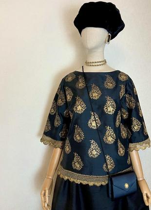 Вінтаж,ексклюзив,блуза з вишивкою,мереживо,artistic,boutique-bombay1 фото