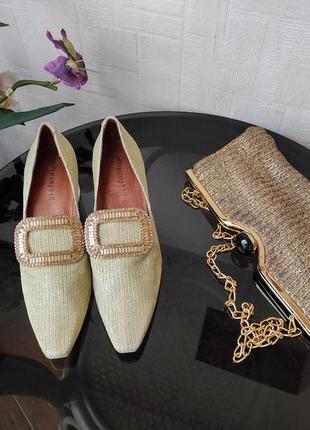 Золота пора клатч і туфлі на прозорих підборах jeffrey campbell, р.37 нові