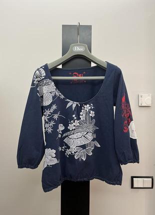 Evisu япония, кофта женская, размер s, 100% коттон