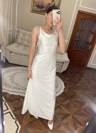 Белое платье, платье на роспись, свадебное платье7 фото