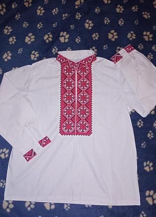 Вышиванка рубашка вышита
