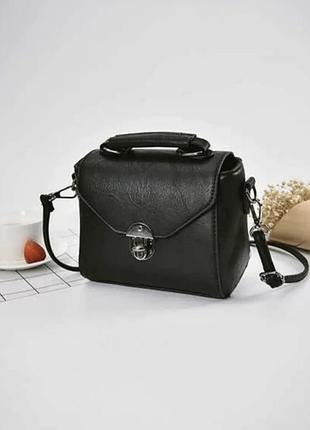 Женская сумка экокожа 18х15х11 см. 5049 черная