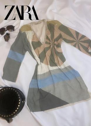Геометрический реглан кофта блуза футболка от zara1 фото