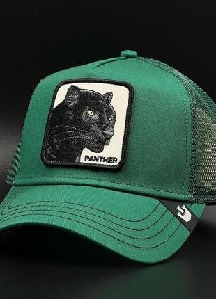 Оригінальна зелена кепка з сіткою goorin bros. the panther trucker