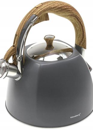 Чайник зі свистком klausberg kb-7501 3 л.