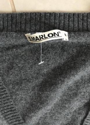Пуловер кашеміровий під сорочку дорогий бренд s.marlon розмір м5 фото