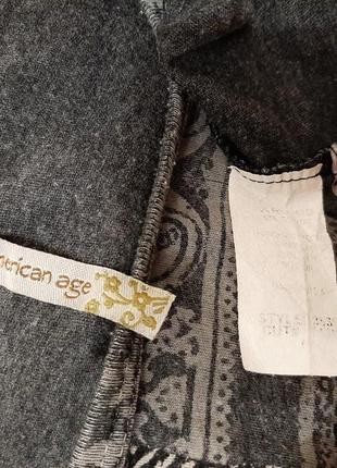 American age кофточка літня сіра з дизайном термострази короткі рукави жіноча трикотажна батал9 фото