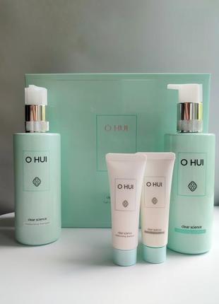 Шампунь+бальзам люкс корея o hui clear science hair care special set